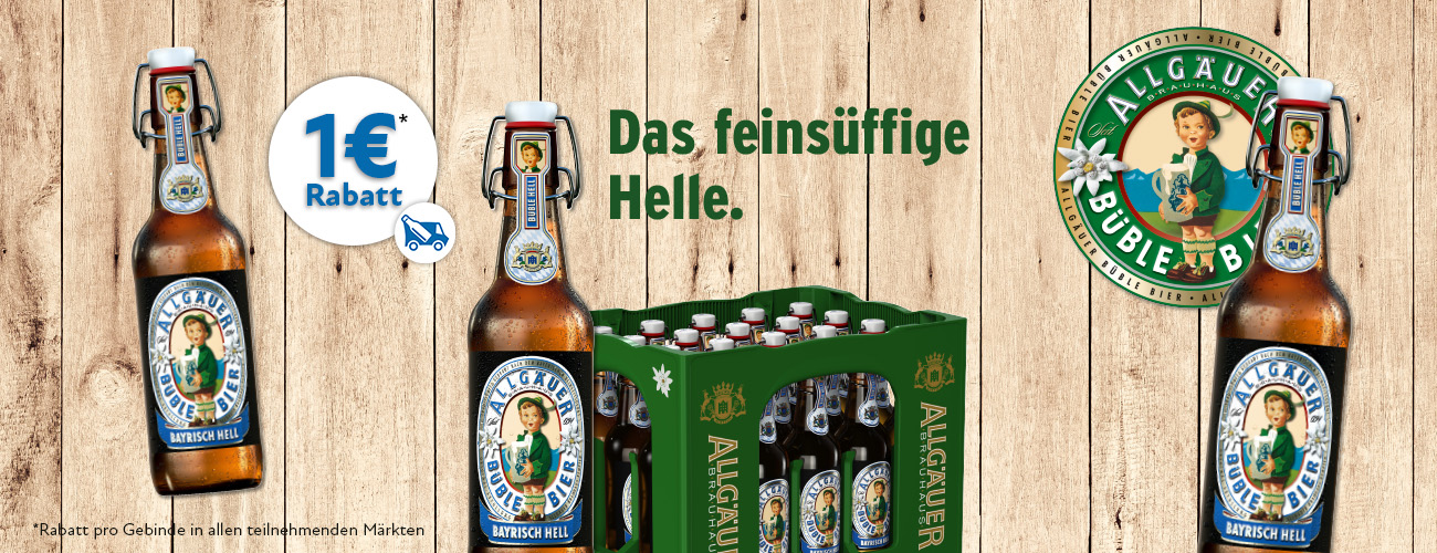 Allgäuer Büble Rabattaktion 1 Euro - KW 18 und 19 in 2026